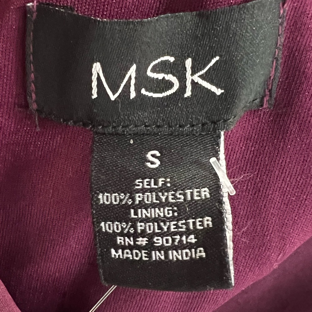 NWT MSK Stunning Extra Wide Leg Silky Feel Halter Back Neck Tie Jumpsuit Sz S - Picture 10 of 10
